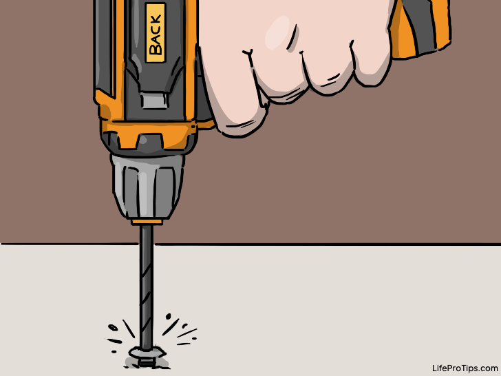 Easily remove stripped screws with the reverse drill method.