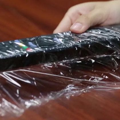 Wrap a remote control in a plastic bag or saran wrap in hotels.