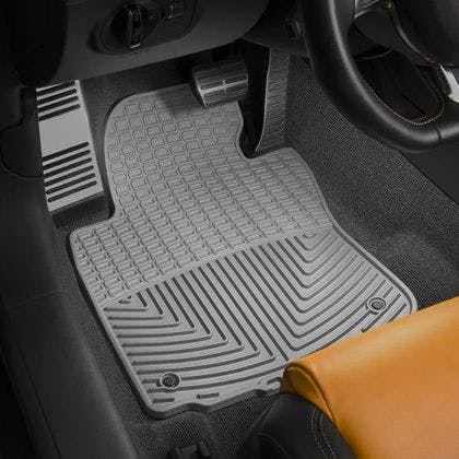 If your car is stuck in the snow, use the floor mats to gain traction.