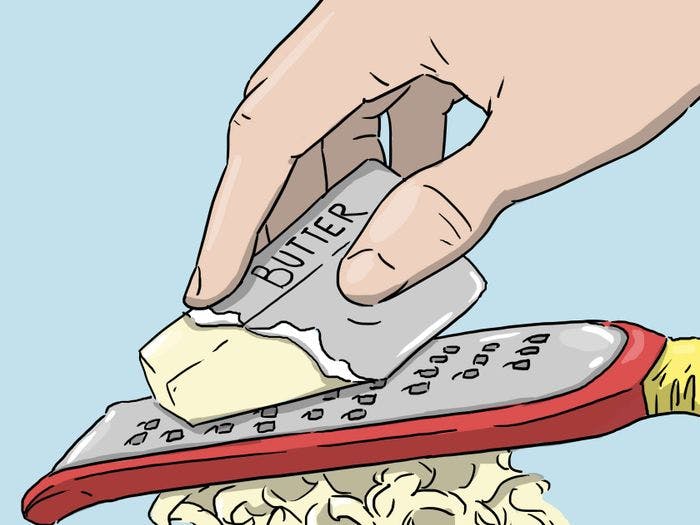 Butter too cold to spread on your toast? Use a cheese grater.