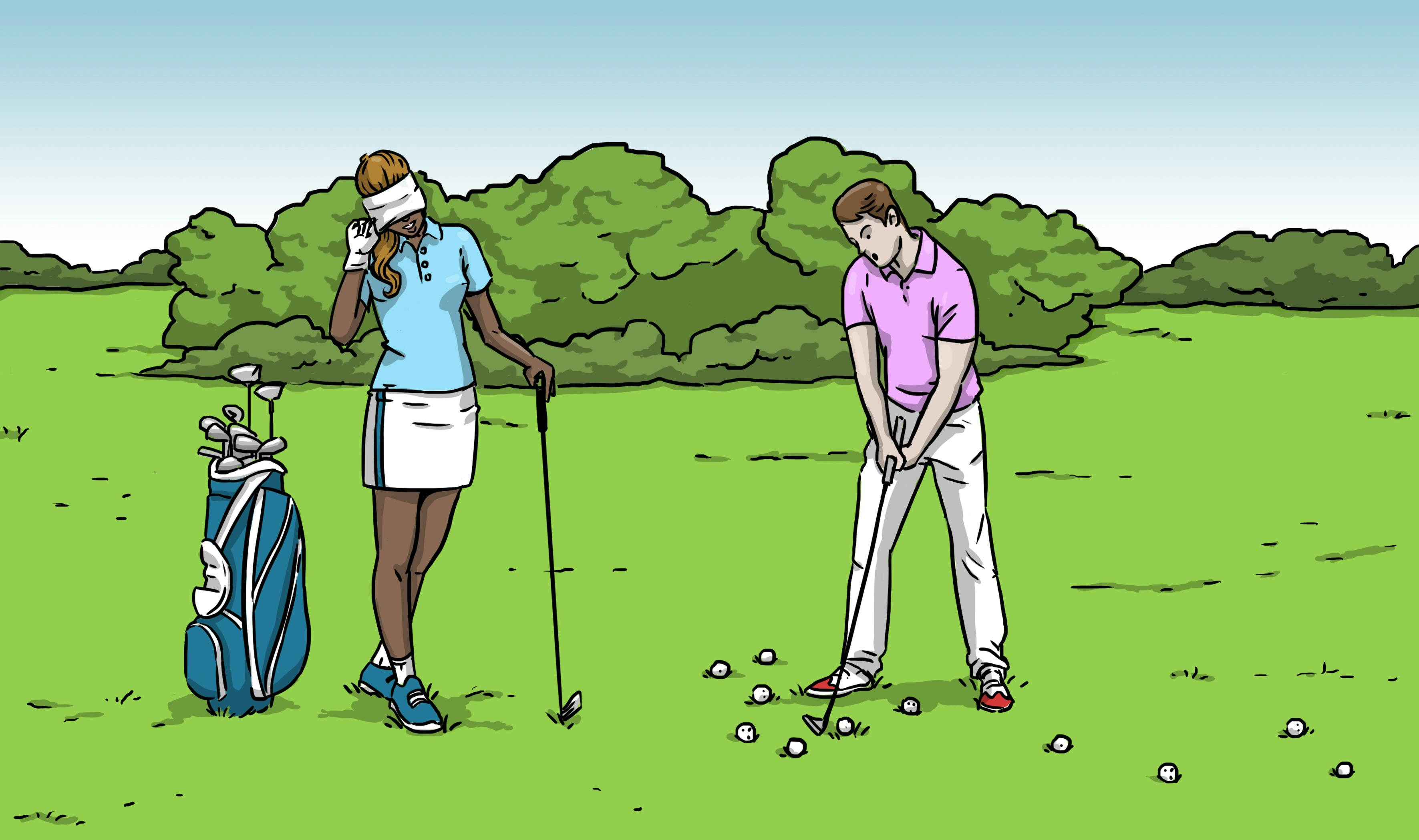 A golf instructor imparts expert tips to improve your game.
