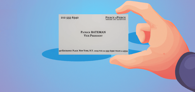 Take a photo of a business card in case you lose it.