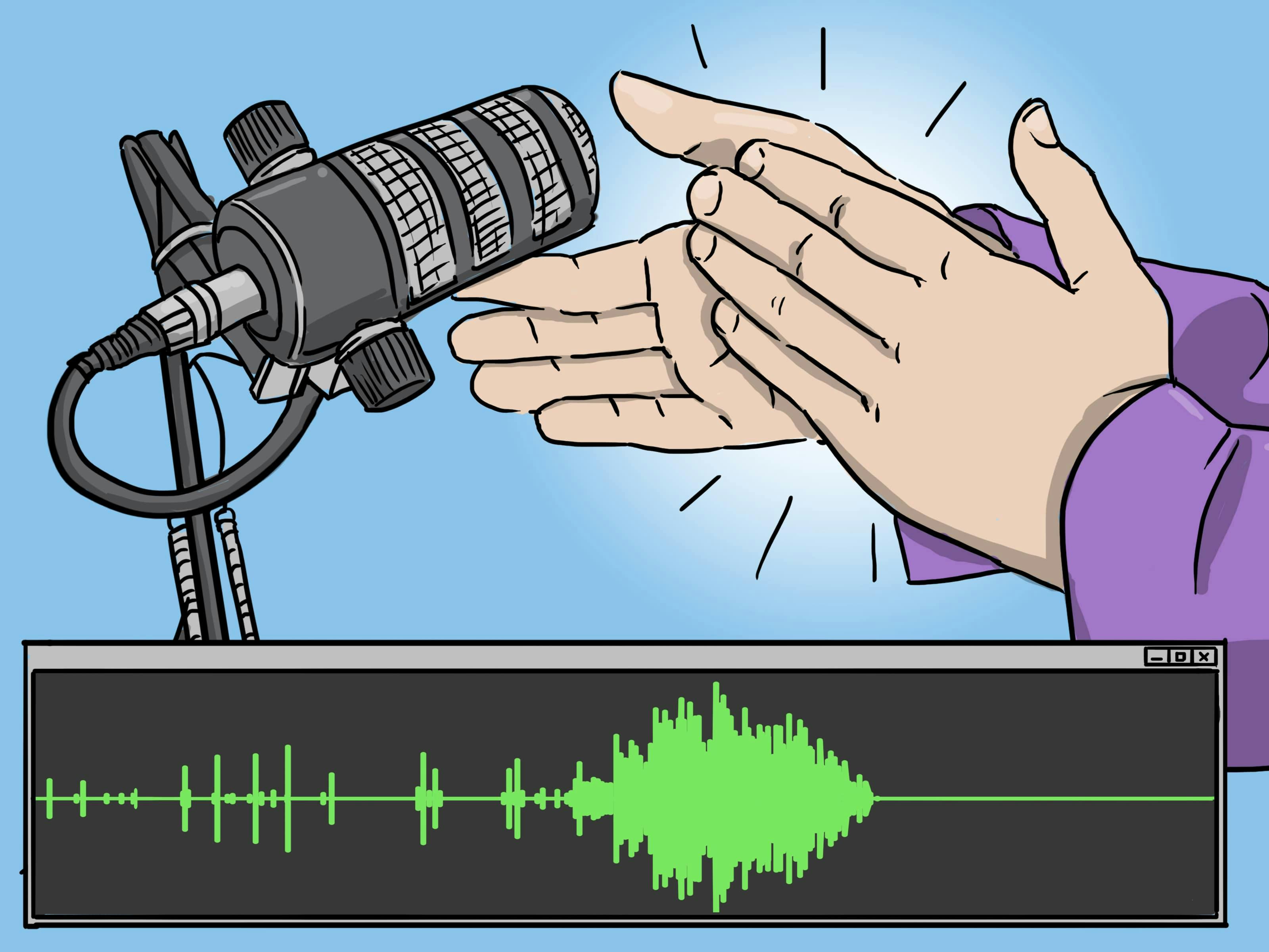 Clap your hands to easily spot audio mistake areas while recording.