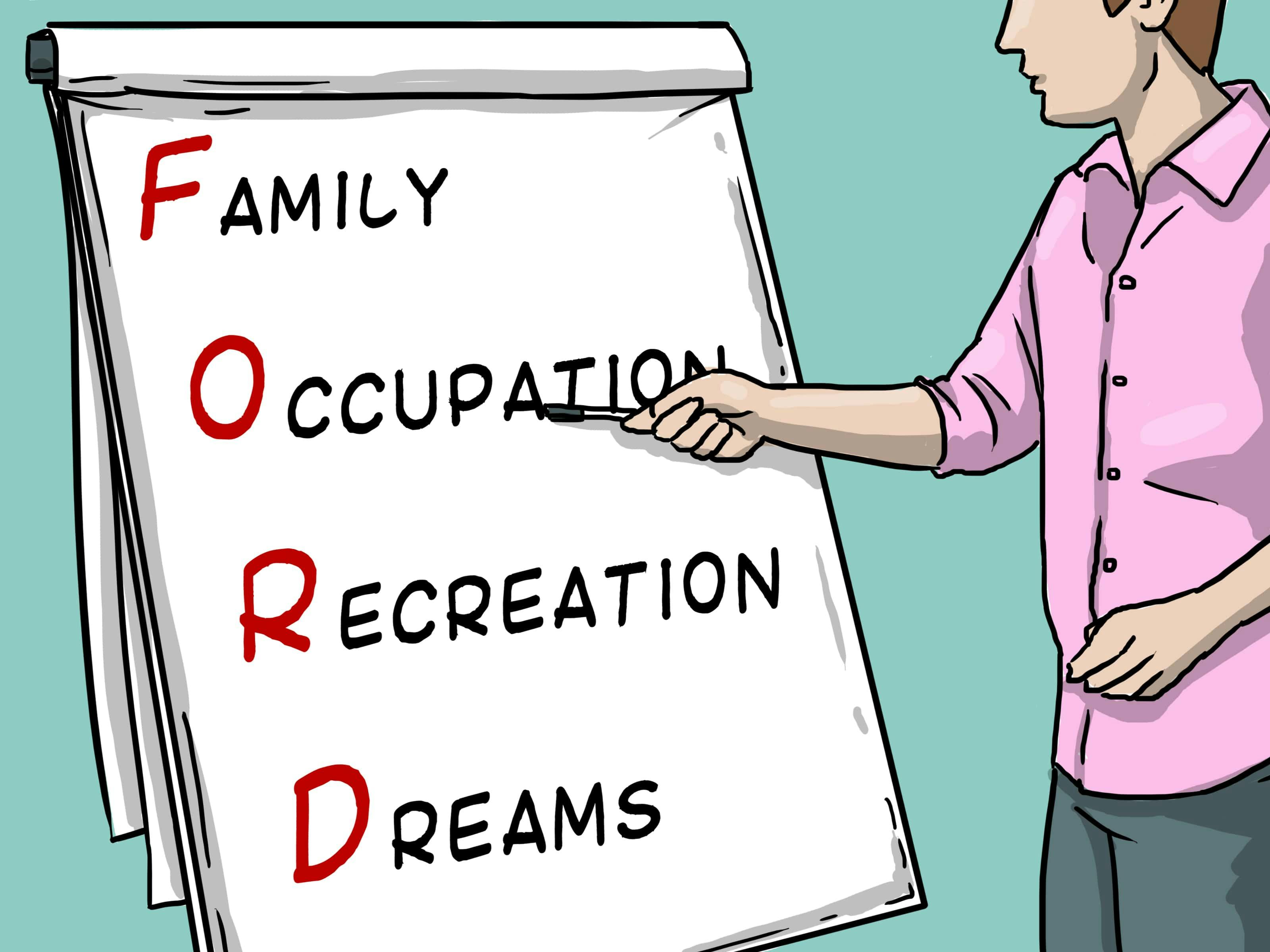 FORD: Family, Occupation, Recreation, Dreams